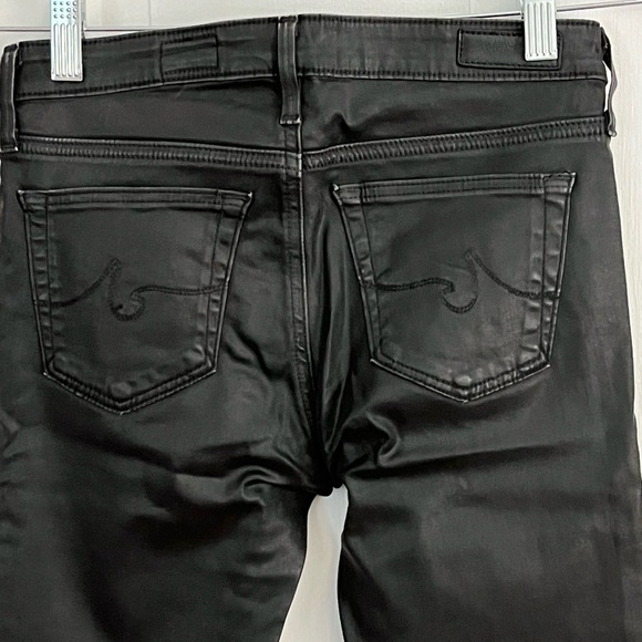 AG ADRIANO GOLDSCHMIED Legging Ankle Super Skinny Leatherette Jean Size 24R New - Picture 8 of 16